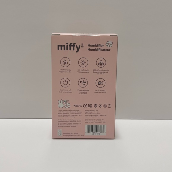 Miffy Bunny Pink House Mini Humidifier Cute Kawaii Decor - Picture 4 of 5